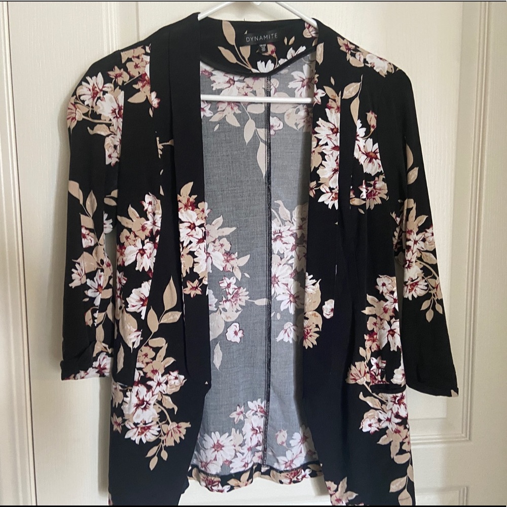 Dynamite floral print blazer